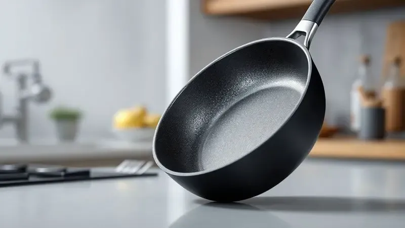 Ilustração de panela moderna em uma cozinha contemporânea com design minimalista.