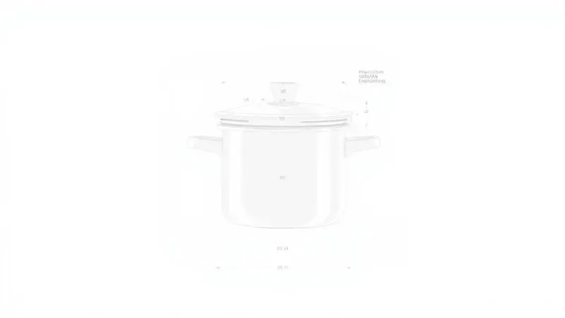 Ilustração digital conceitual representando a precisão da engenharia alemã aplicada a utensílios de cozinha.