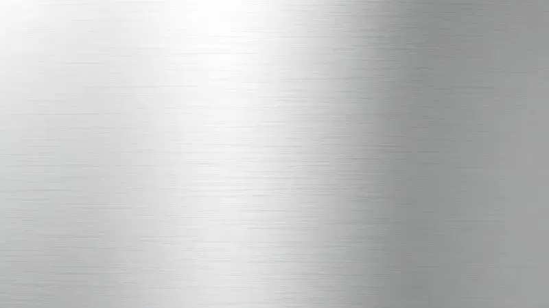 Ilustração conceitual de uma superfície de metal com riscos sutis causados por limpeza incorreta.