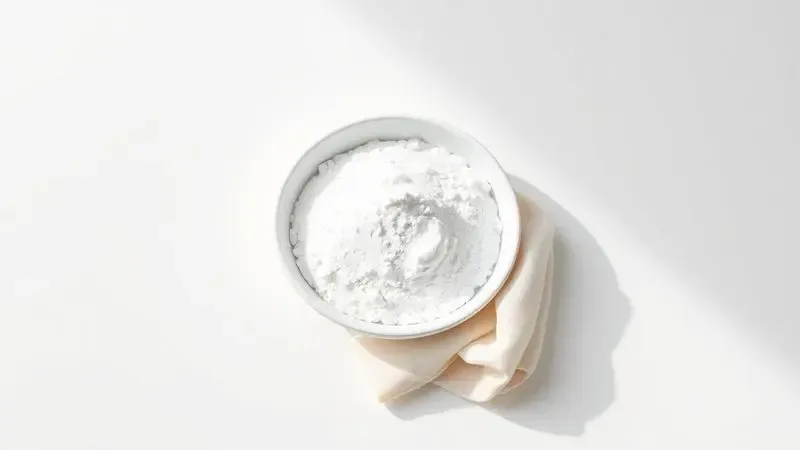 Representação minimalista de elementos de limpeza natural para manutenção de superfícies cerâmicas.