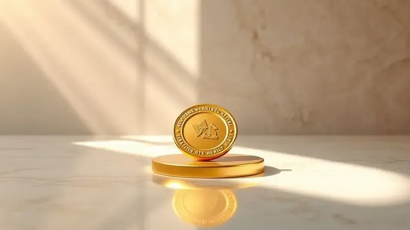 Selo dourado conceitual em 3D sobre uma superfície premium, representando garantia de originalidade e compra segura.