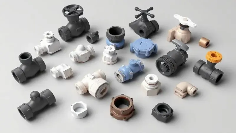 Representação 3D de válvulas de borracha e silicone para panela de pressão com sinais conceituais de desgaste e envelhecimento.